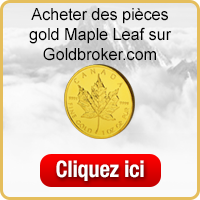 Acheter des pièce d'or Gold Maple Leaf sur Goldbroker.com
